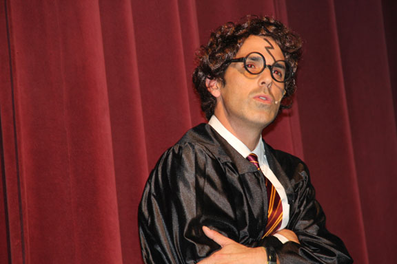 Harry Potter strikes annual auction pep rally