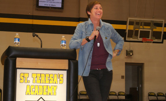 Gallery: Abby Wambach speaks to STA students