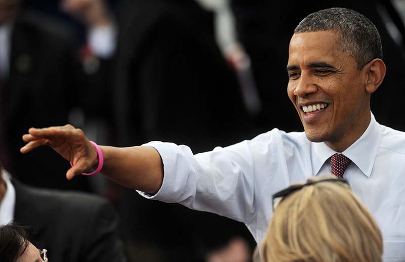 Obama attends campaign rally in New Hampshire