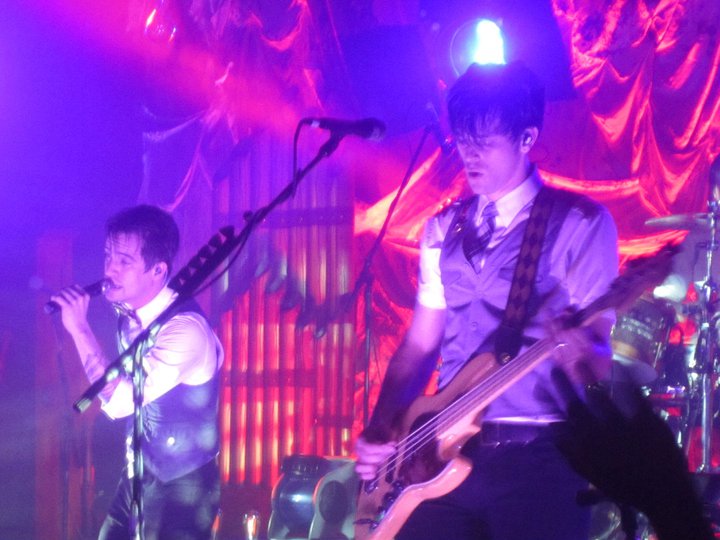 Brendon+Urie+and+Dallon+Weekes+of+Panic%21+at+the+Disco+at+the+Beaumont+Club+June+2011.