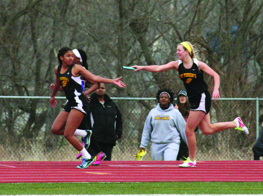 Track team competes in first meet