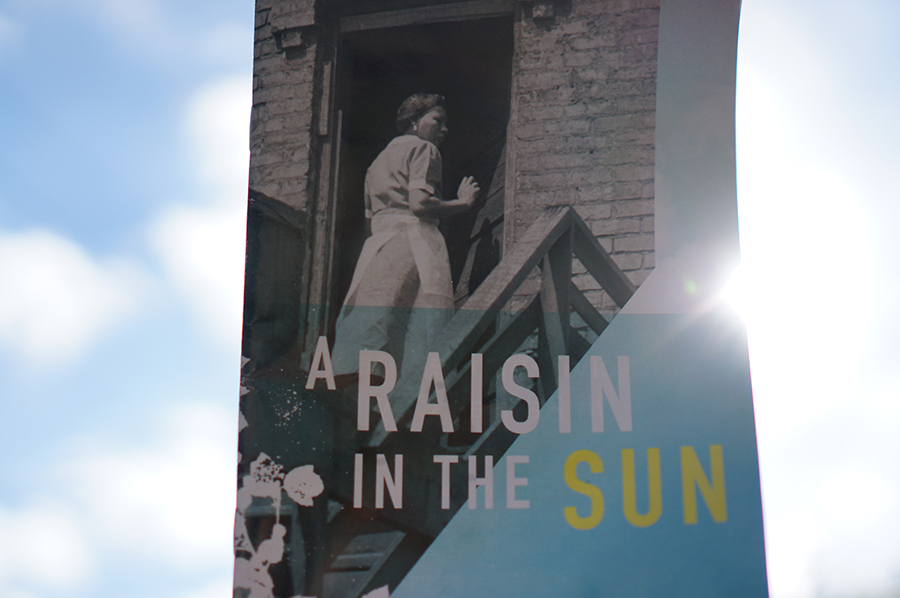 A copy of Lorraine Hansberrys A Raisin in the Sun is held up to the sun. The junior class attended the play at Kansas City Repertory Theatre April 20. photo by Gabby Martinez