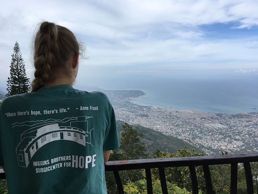 Senior Layne Stowers overlooks of the capital; Port-au-Prince, Haiti Jan. 19. Stowers was in Haiti for a medical mission trip through Phillips Presbyterian Church. photo courtesy of Layne Stowers
