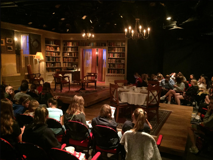 The Junior class watched Becoming Martin at the Coterie Theatre Oct. 5. photo by Anna Ronan