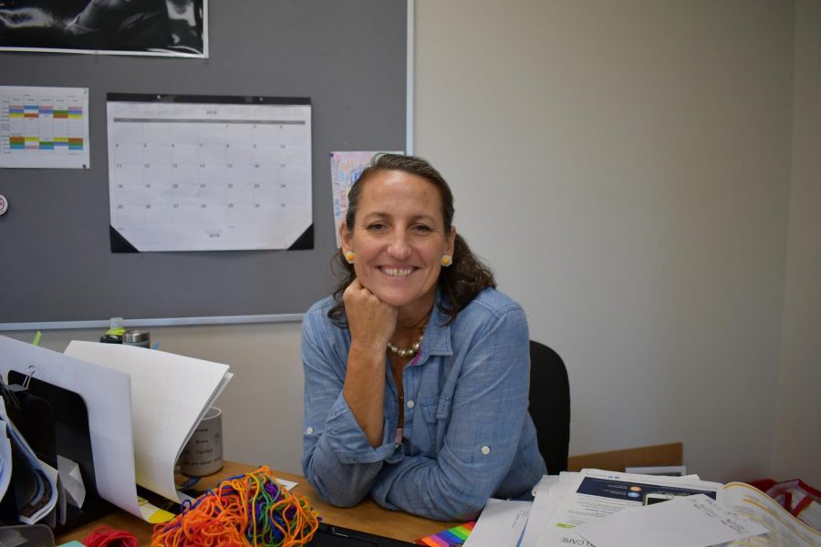 Mimi Harman- New STA theology teacher. photo by Katie Massman