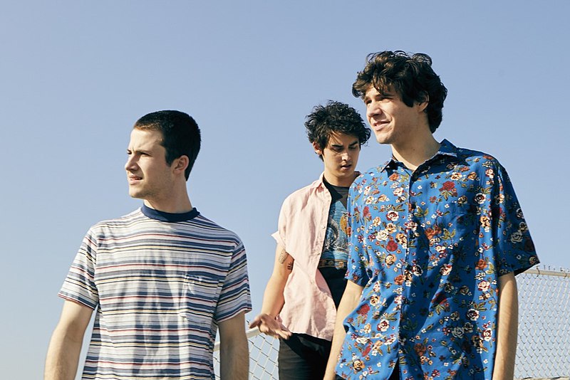 Wallows band members, from bottom left — Dylan Minette, Cole Preston, Braeden Lemasters — posing during a Warner/Atlantic photoshoot May 24, 2018. Wallows was established in 2017 and they recently announced the coming release of their “Remote” album Oct. 23.  photo courtesy of Warner Bros Music 