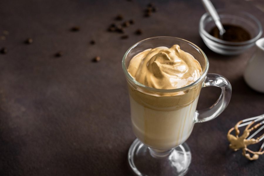 Tik Tok’s whipped coffee became known among most teens during quarantine, this picture was taken May 16. With large amounts of free time, most teens tried to make the popular recipe that circulated the app. photo courtesy of Tribune News Service