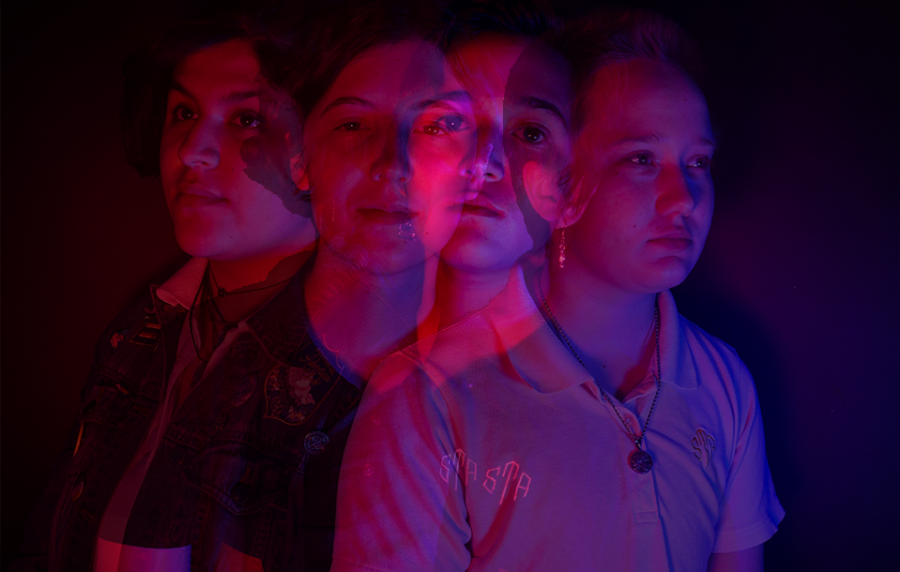 Photo illustration of (left to right) Ava Martinez, Jude Patenaude, Ange Dickson and Will Dodderidge. photo illustration by Claire Smith